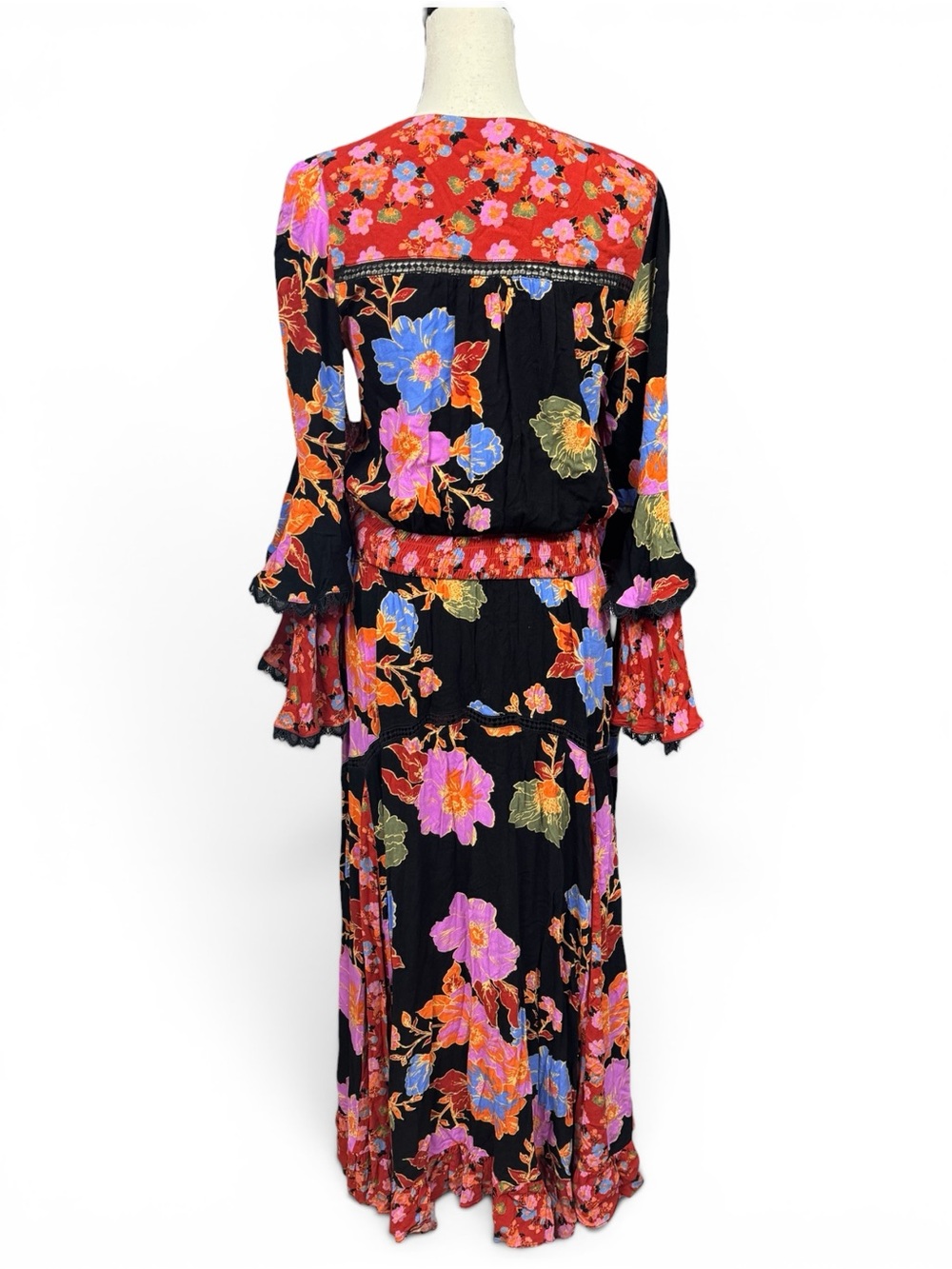 Free People Penny Printed Maxi Bodysuit Dress - Picture 9 of 9